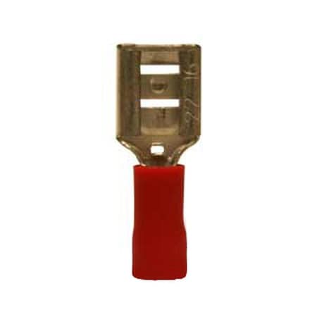Aftermarket Female Disconnects, Insulated, Wire Size 2216, Tab Size 250, 10 Pk A-R18A-AI
